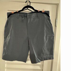 Gerry Men's Belted Venture Shorts (Gray, Nylon/Poly-Blend, Size 34)